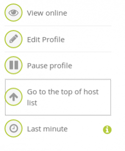 Les fonctions de la page d'accueil